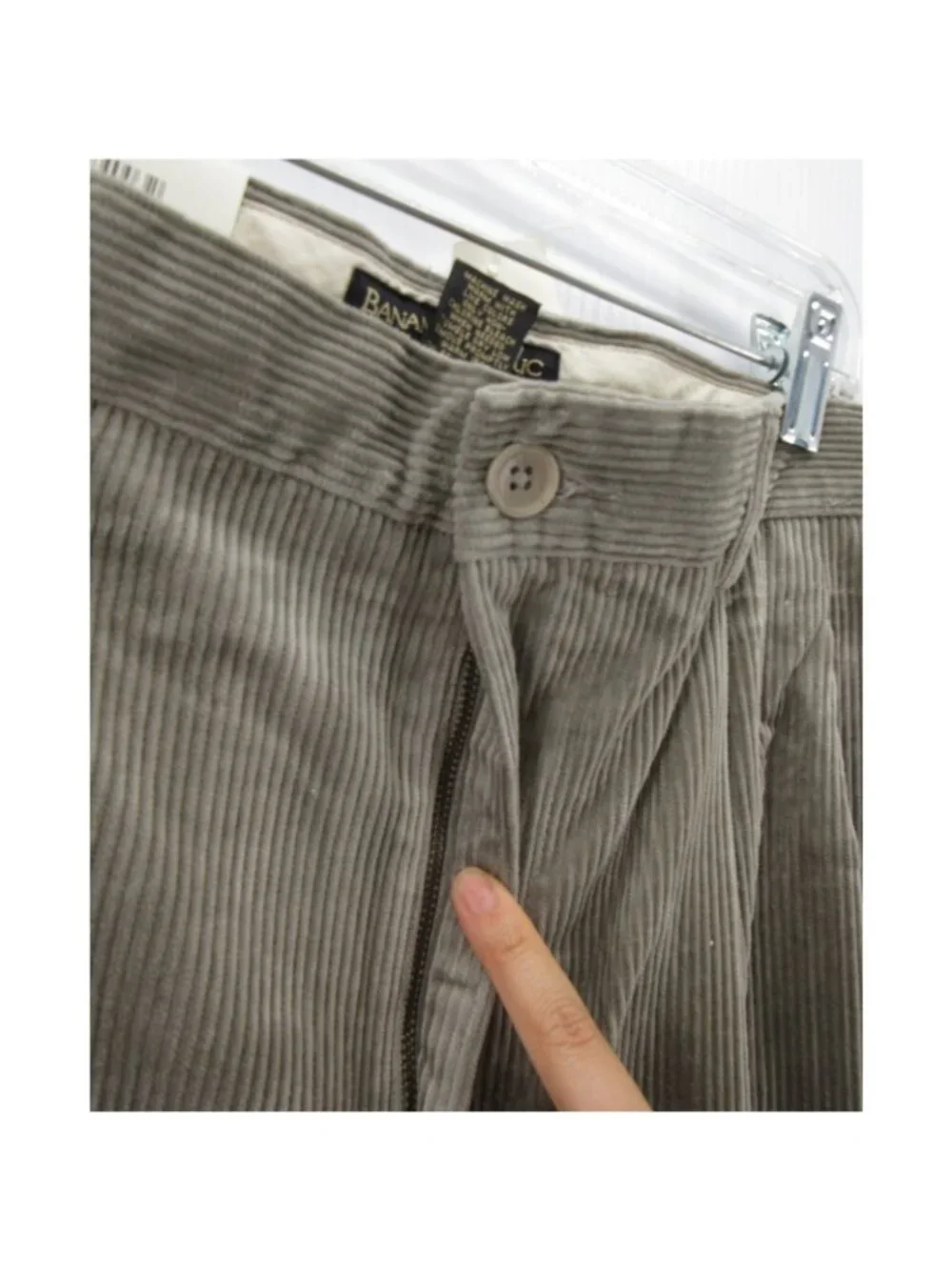 VTG Banana Republic Pants 40 L Smithfield Corduroy Relaxed Pleated NEW